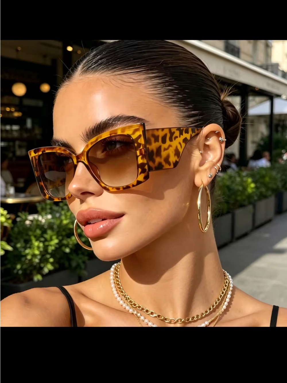 Women’s Tortoiseshell Cat-Eye Sunglasses - Brown